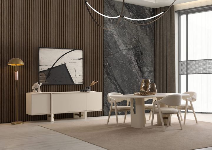 Glamour Krem Yemek Odası