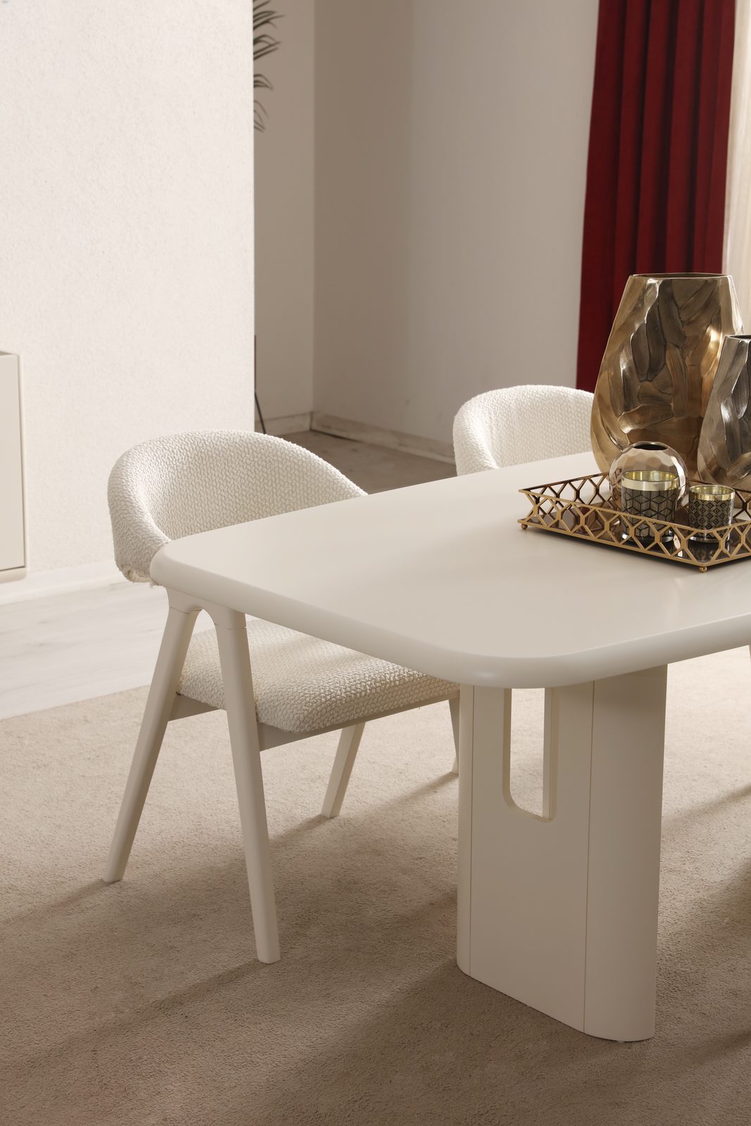 Glamour Krem Yemek Odası — fotoğraf 3