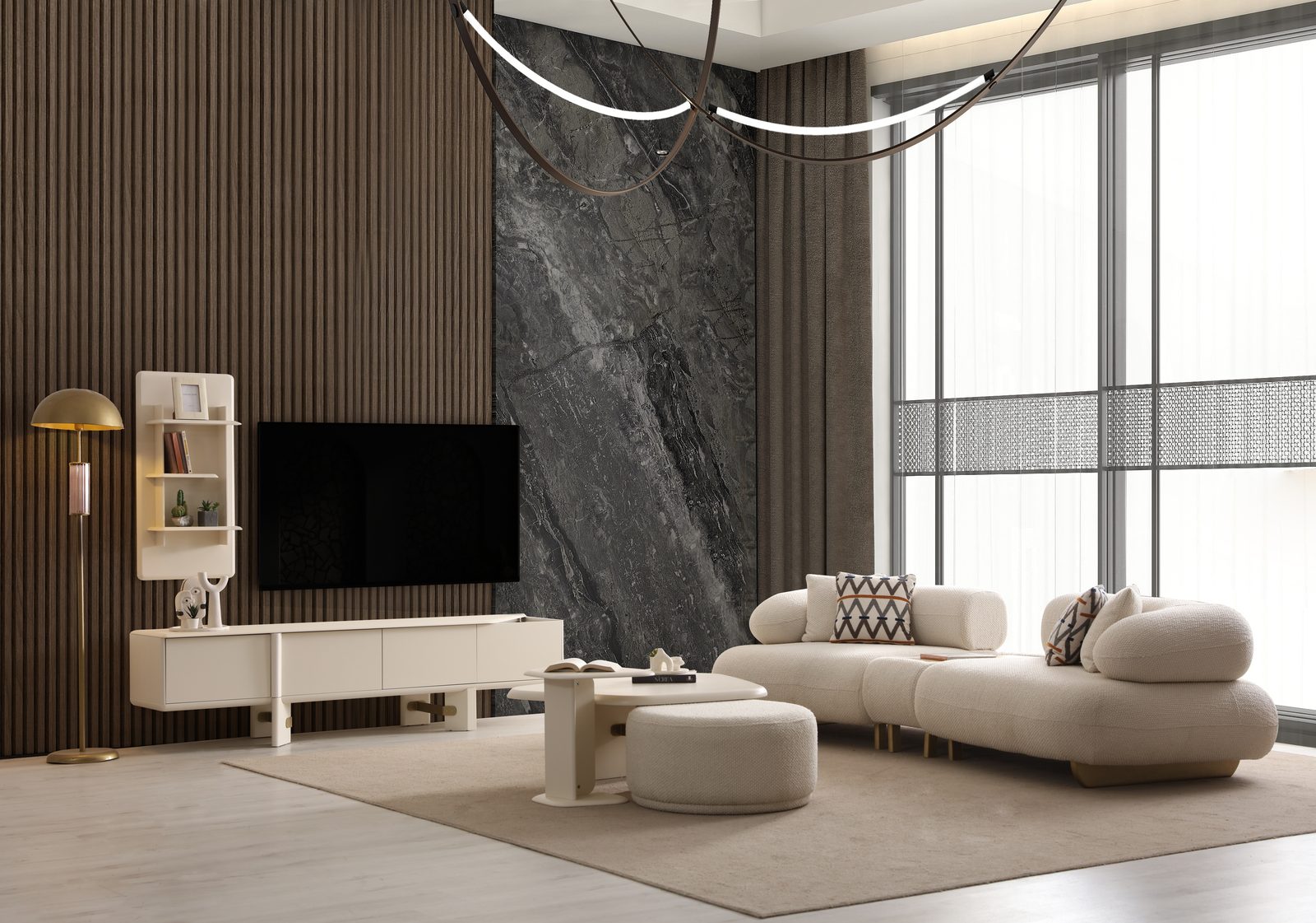 Glamour Krem Yemek Odası — fotoğraf 10